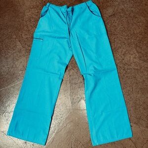 SB Scrubs Womens Teal Scrub Pants Size Small
